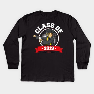 Flossing Graduation Class Of 2019 Men Funny Kids Long Sleeve T-Shirt